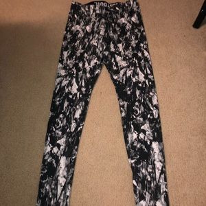 Nike Black and White Leggings.